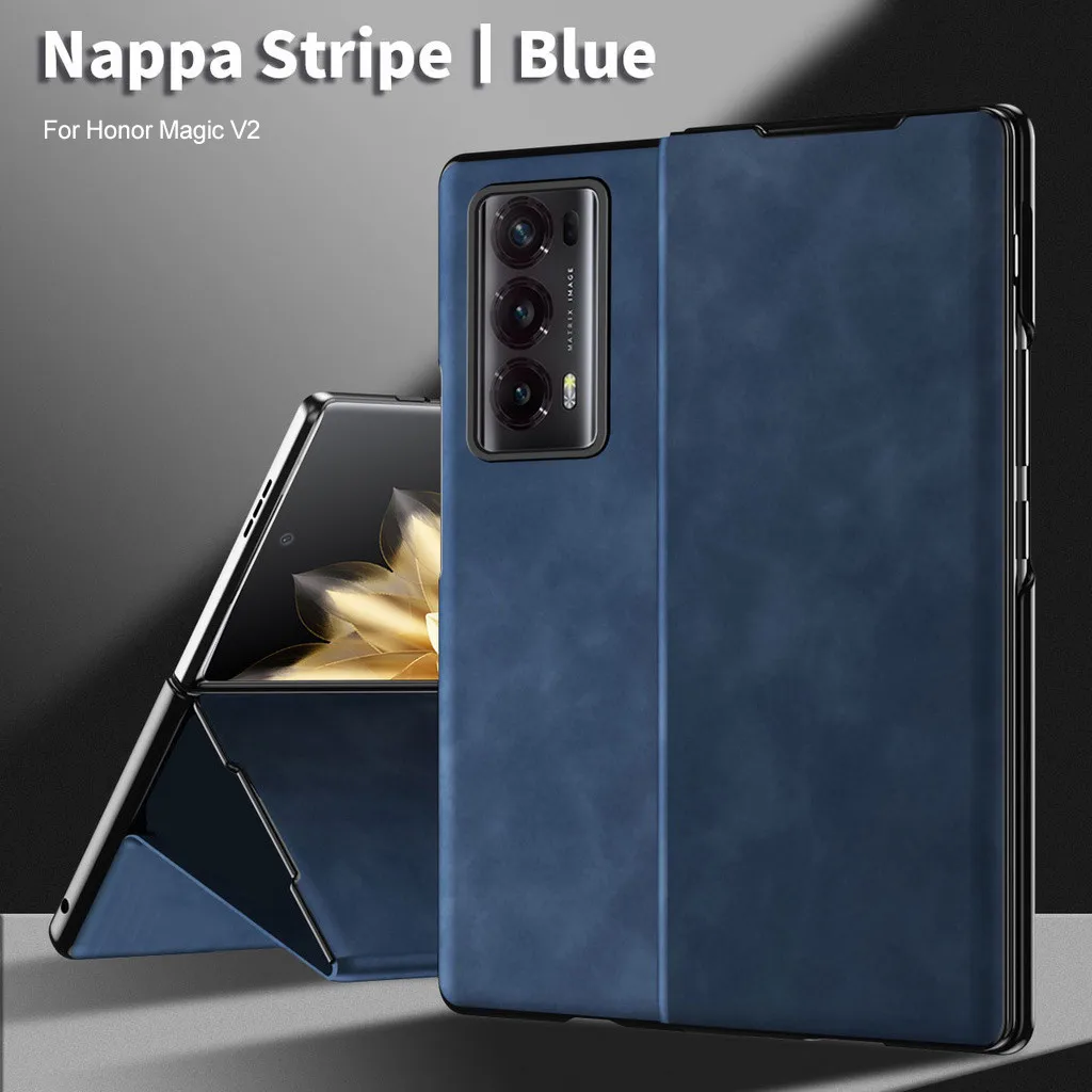 Custodia In Pelle Di Montone Per Honor Magic V2 Cover Posteriore Sottile Opaca Di Lusso Per Honor Magic V 2