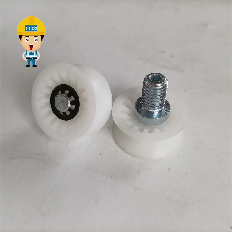 SEES Elevator Eccentric Door Hanger Roller Use for Fermator OD33mm W15mm 33x15xM10 33*15*M10 1LOT = 10PCS