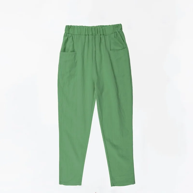 Cotton green [drawstring pocket]