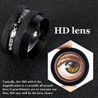 GHORTHOUD 78D Double Aspheric Lens Ophthalmic Lens Indirect Ophthalmic Slit Lamp Lens 2