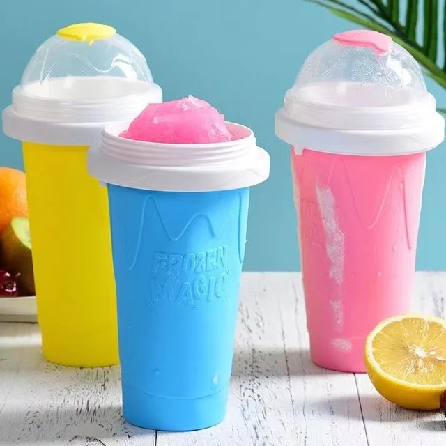 Summer Squeeze Homemade Milkshake Bottle Quick Frozen Smoothie Sand Cup Pinch Fast Cooling Magic Cup Ice