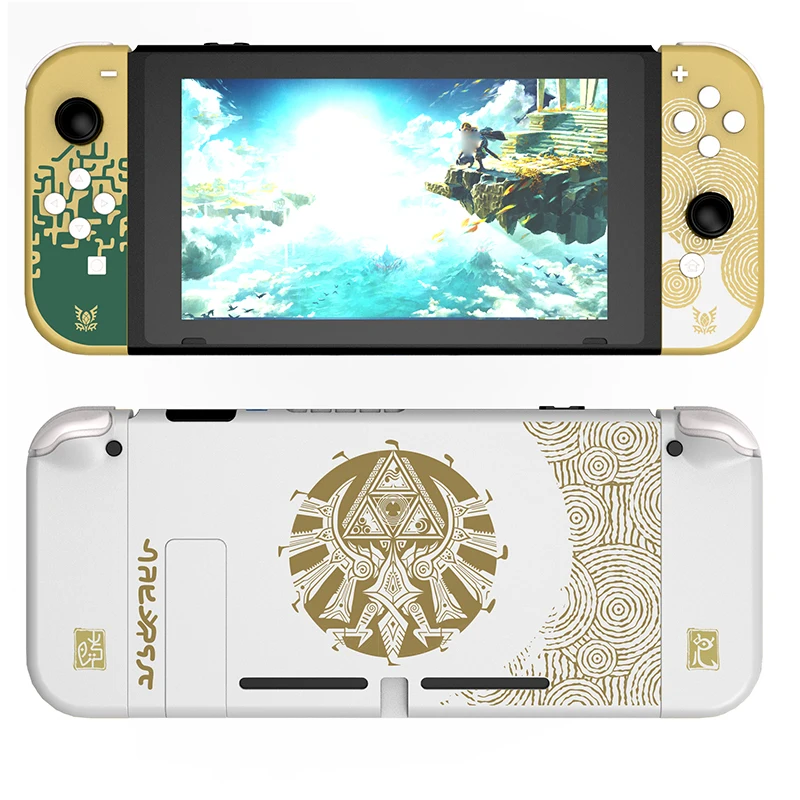 Nintendo Switch/OLED 용 교체 하우징 쉘 ZD Tears of The Kingdom 한정판 케이스 뒷면 커버 DIY 수리 부품