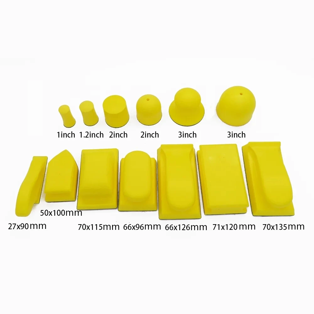 2 Stuks Klittenband Schuurblok 5 Inch - Ergonomisch Handschuurblok Voor Hout, Meubelrestauratie & Auto