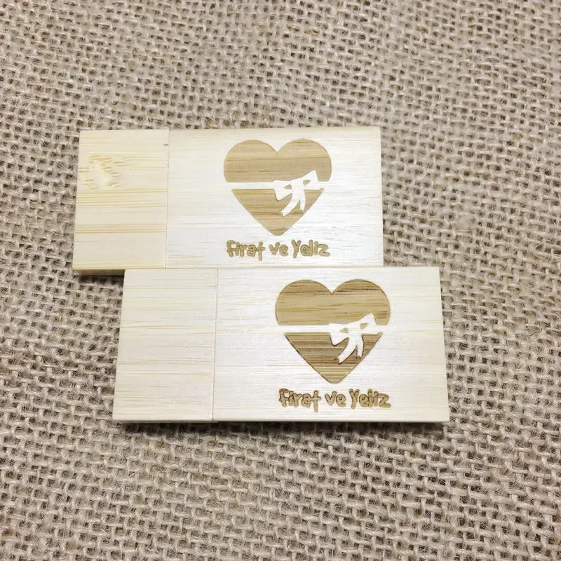20pcs Customised Wooden Pen Drive USB Flash Drive flash drive