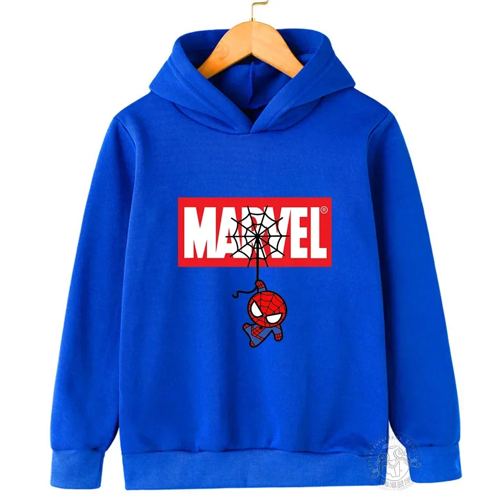 Sudadera con capucha de Spider-Man para niños, ropa para niñas, ropa de moda para bebés, camisetas deportivas cálidas de otoño, regalos para la temporada de regreso a clases de primavera
