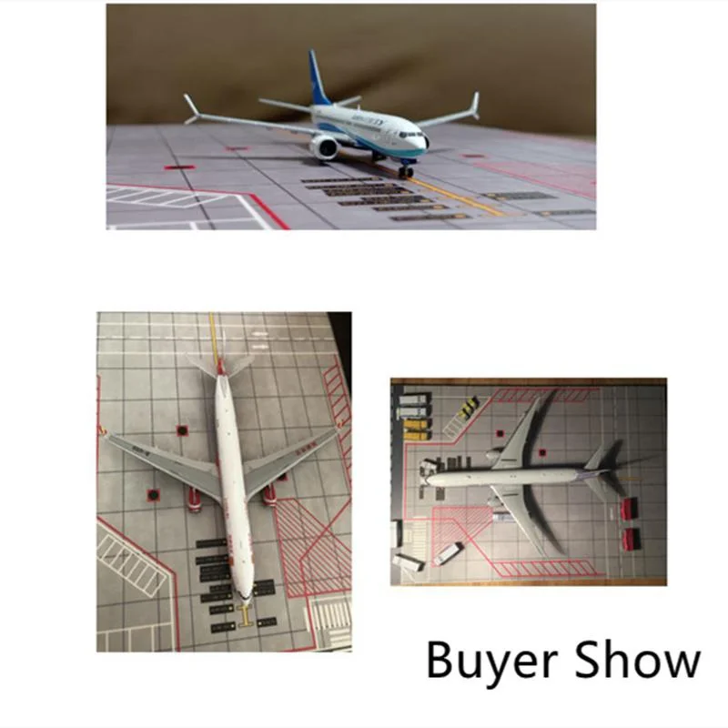 Scale 1/400 Airport Passenger Aircraft Runway Model PVC Parking Apron Pad  Aircraft Scene Display Diorama kits 1Pcs 5