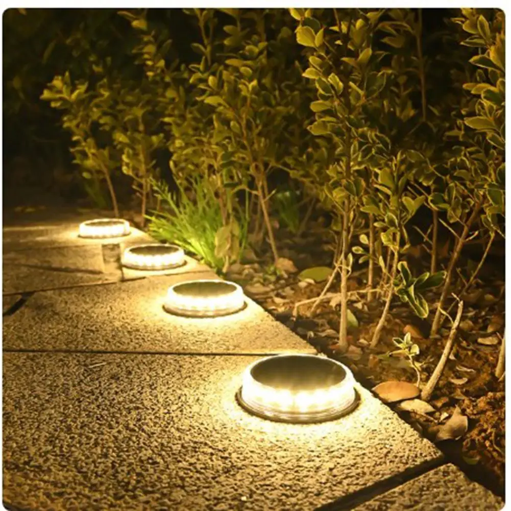 New Super Bright LED Solar Light Pathway Light Outdoor IP65 Waterproof 3.7V 1200mAH Ground Lamp for Garden Courtyard Decoration