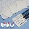 4 Packs 200 Sheets PET Sticky Notes, Waterproof Translucent Self-adhesive Label Sticker, Transparent Writable Tags 3