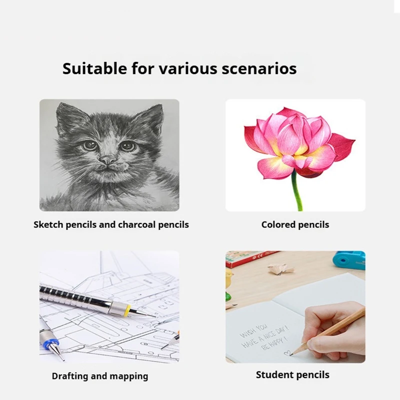 펜 스타일 지우개 수축식 자동 연필 고무 고정밀 연필 지우개 수정 도구 전문 드로잉 연필깎이