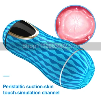 Men's Exerciser Double Channels Real Vagina Anal Manual Massager Sucking Erotic Adult Sex Masturbation Cup Pussy for Men Privacy 2