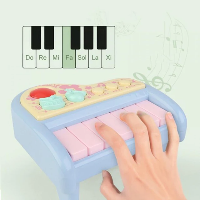 Piano jogo de música órgão eletrônico crianças instrumento abs 7 chaves  portátil presente do bebê dos desenhos animados padrão cedo brinquedo  educacional - AliExpress