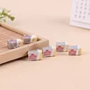 6Pcs 1:12 Dollhouse Miniature Simulation Food Butter Model Kids Pretend Play Kitchen Toy DIY Bread Set 3