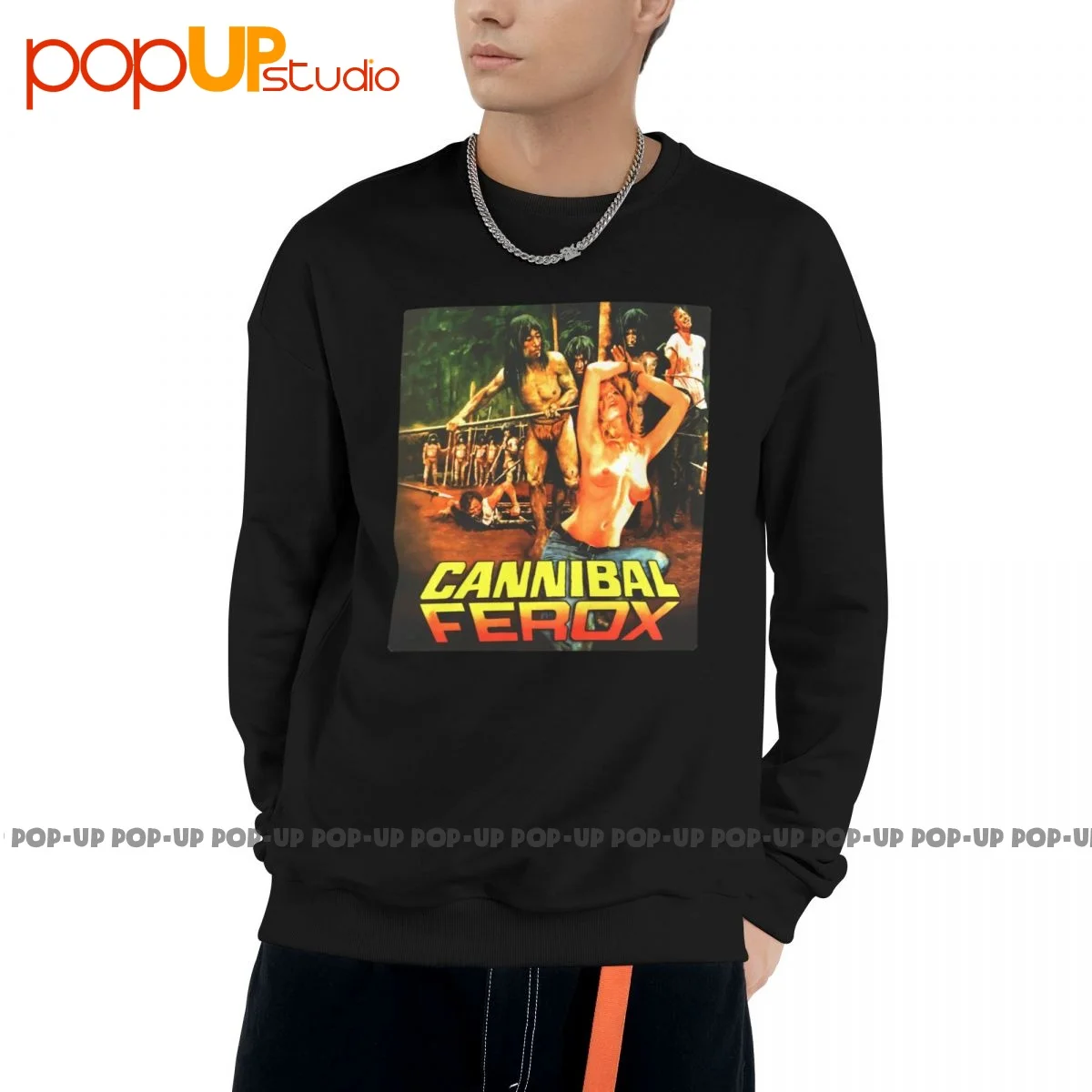 Cannibal Ferox Cannibal Haulah Felpa Pullover Camicie Top Daily Hot Deals Streetwear