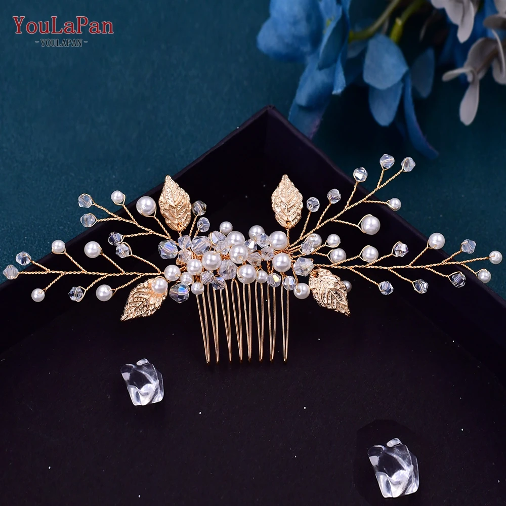 YouLaPan Many Styles Bridal Tiara Bridal Combs Wedding Hair Accessories Wedding Hair Jewelry Pearl Comb