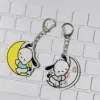 Shaker Key Holder Kawaii Keychain Hanger Cute Anime Kids Toys Creative Funny Student Schoolbag Cartoon Pendant Accessories 6