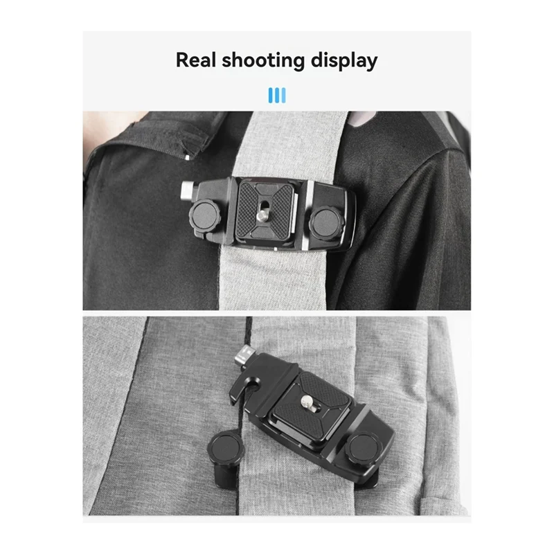 B29C-야외 사진 촬영용 카메라 클립 마운트 백팩 스트랩 키트(아카 스위스  니콘용 DSLR용 퀵 릴리스 플레이트 포함)