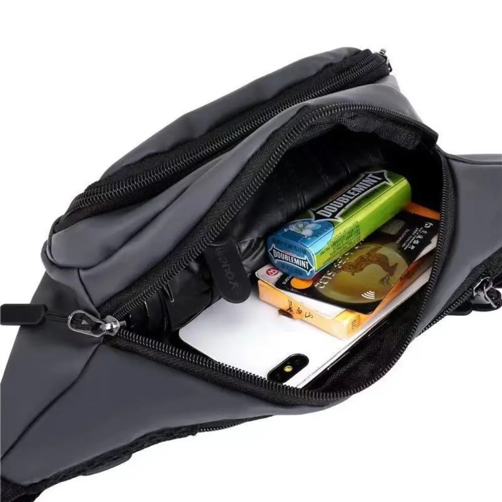 Männer Brust Tasche Mode Große Kapazität Oxford Tuch Sport Taille Tasche Schwarz Grau Blau Grün Multifunktionale Umhängetasche Unisex – Detail 8