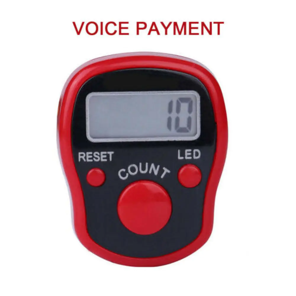 LED Electronic Finger Clicker Tally Counter Golf Lap Counting