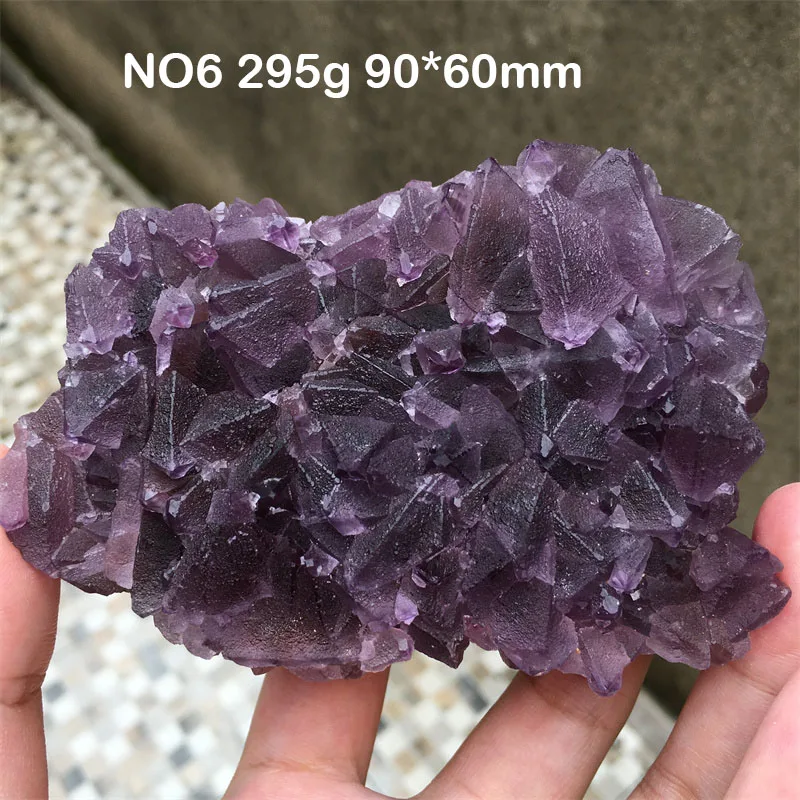 Natural Zhejiang Purple Fluorite Specimen Mineral Crystal Quartz Cluster Spiritual Meditation Healing Stone Spiritua Home Decor 2