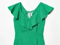 KONDALA Women Elegant Trendy Green Jumpsuit Flounce Lace-up Sleeveless Jumpsuit New Fashion 2026 Spring Holiday Beach Jumpsuit - Image 2