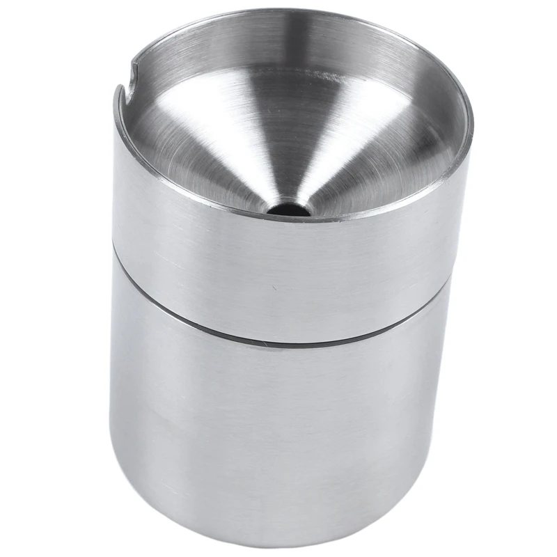 Stainless Steel Car Ashtray Smokeless Auto Cigarette Ashtray Ash Holder
