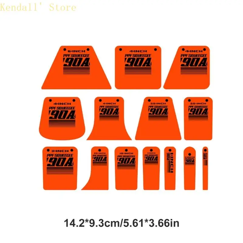 3XUB 부드러운 버블 프리 애플리케이션을 위한 인체 공학적 디자인의 고품질 14PCS 차량 랩 도구 키트