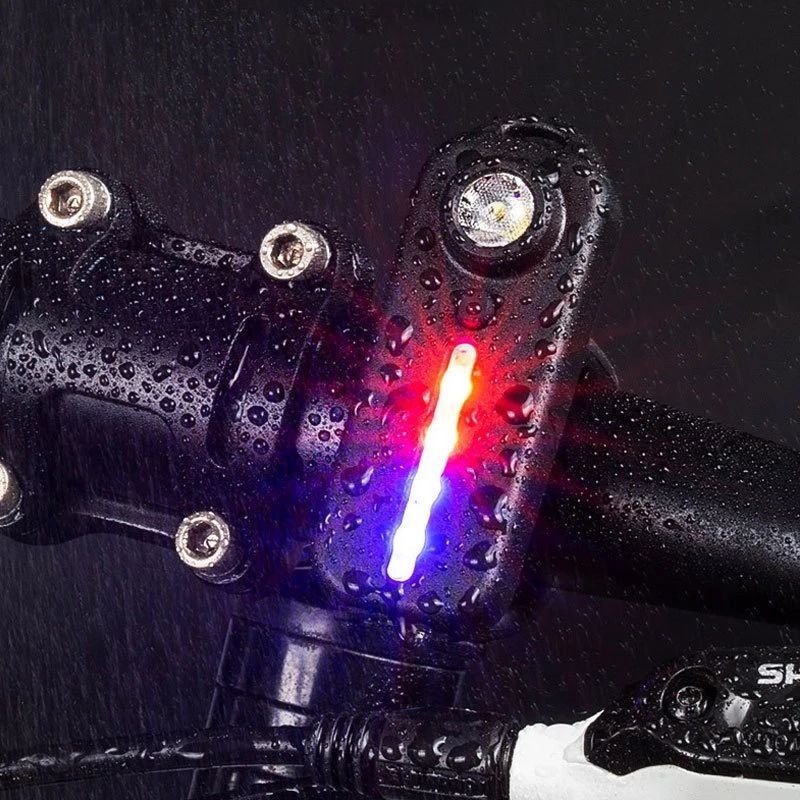 Bike Warning Light 1pc LED Red Blue Shoulder Police Light With Clip USB Charging Flashing Warning