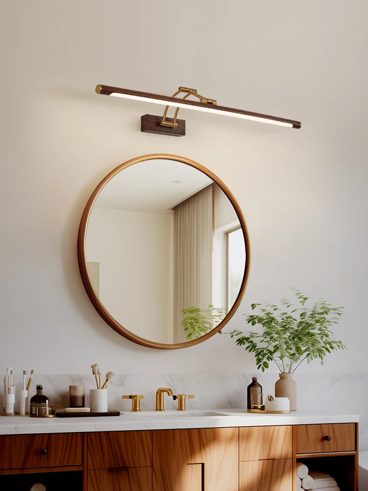 LED Wall Light Indoor 8W 15W Modern Wall Sconce Light AC90-260V Bathroom Lighting over Mirror Front Lamp fold Wood Grain