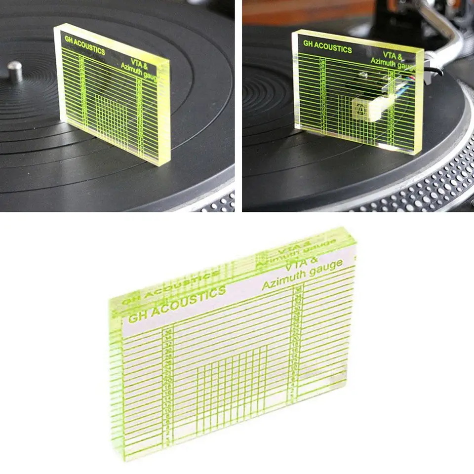 HD Vinyl Record Player VTA Azimuth Adjustment Ruler