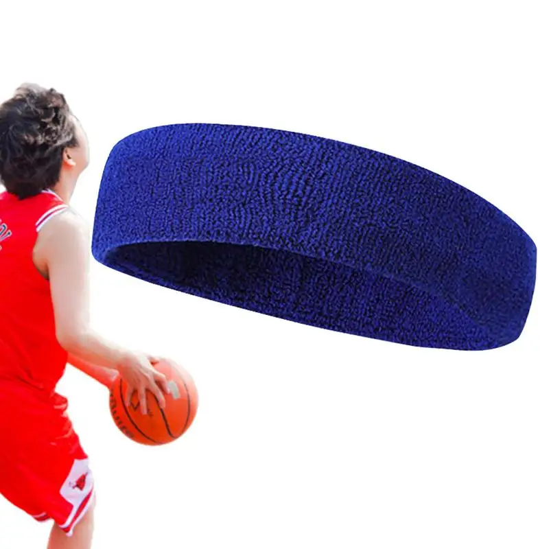 

Sports Headband Running Fitness Sweatband Elastic Absorbent Sweat Cycling Jog Tennis Yoga Gym Head Band Hair Men Women