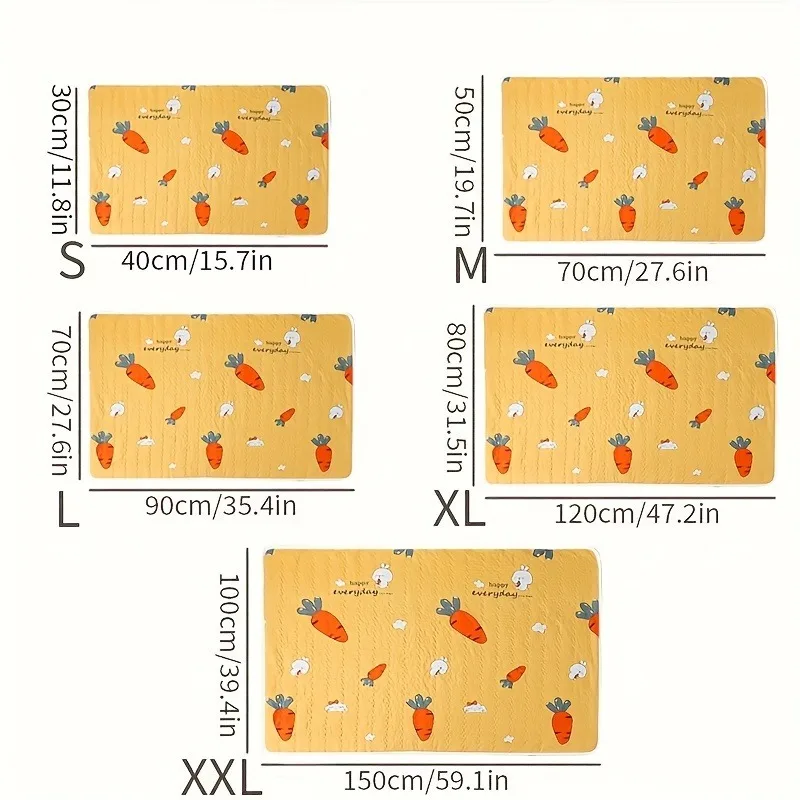 2PCS Washable Reusable Cat And Dog Urine Pads For Daily Use By Cats And Dogs Floor Mats Dog Cages Garden Picnics All Seasons_voghion.com
