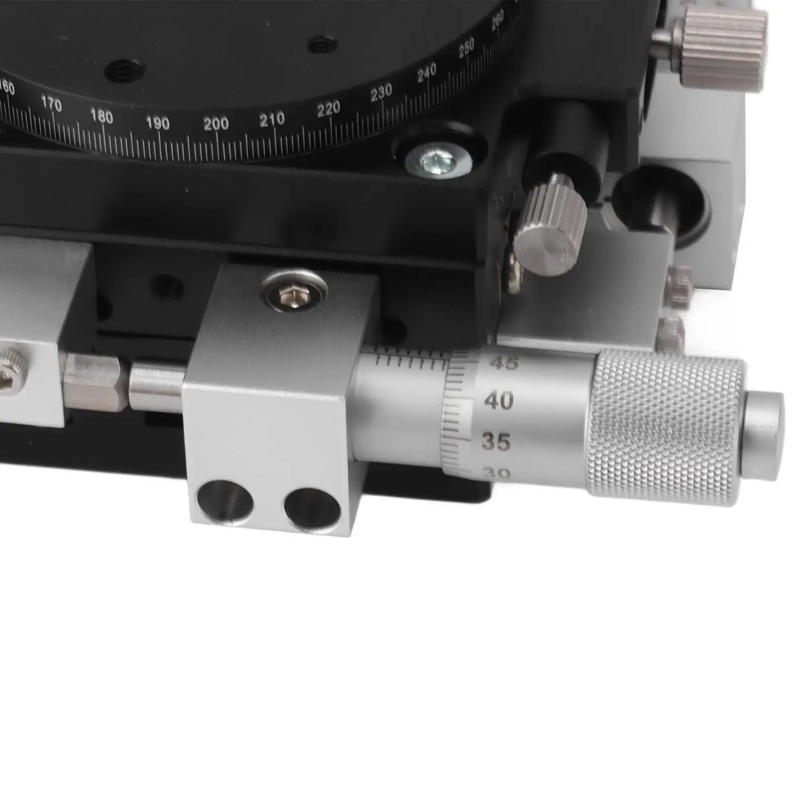 Adjustable Manual Linear Positioning Stage-High-Density Aluminum Tuning Platform for cnc with Strong Bearings