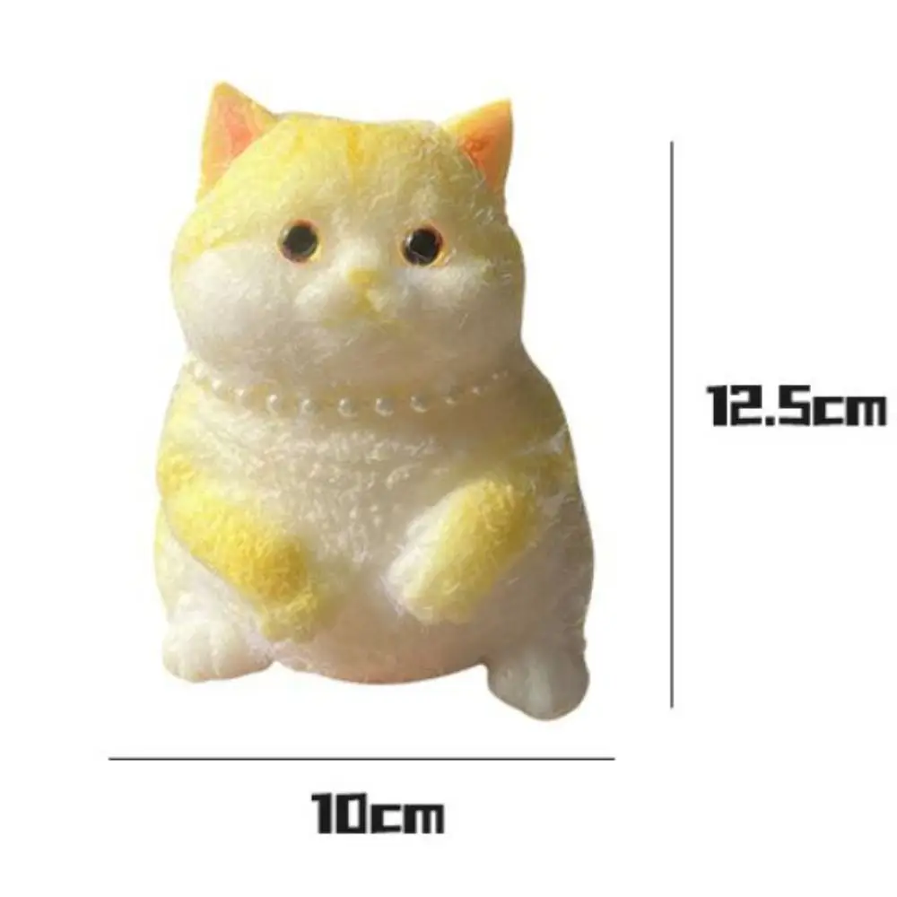 Slow Rebound Big Cat Figure Squeeze Toy Animal Cartoon Simulation Cat Squeeze Toys Colorful Soft Cat Fidget Toy Sensory Toys 6