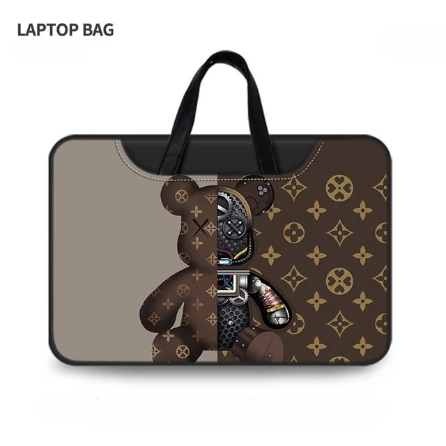 Sac pour ordinateur portable ours violent Double face sac de banlieue 16 pouces pour Apple Macbook 15 coque d'ordinateur Macbook Air 13 étui sacs à main pour ordinateur portable 1