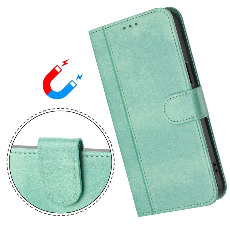 Premium Magnetic Leather Wallet Case with Stand