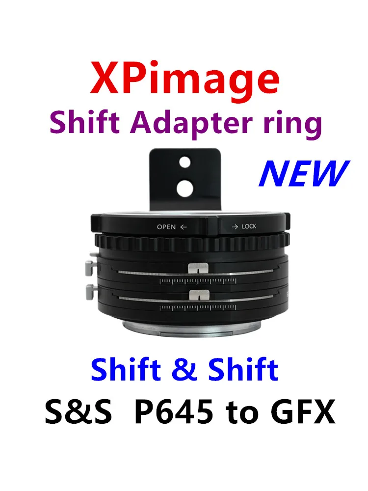 Xpimage Shift & Shift Adapter Ring Per Fuji Gfx A Pentax 645 Lens Shift & Shift P645-Gfx50S2 100S 50R 100Mark Ii Camera