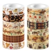 12 Rolls Western Cowboy Themed Washi Tape Set,Decorative Paper Stickers,DIY Craft Tape for Gift Wrapping, Scrapbooking 1