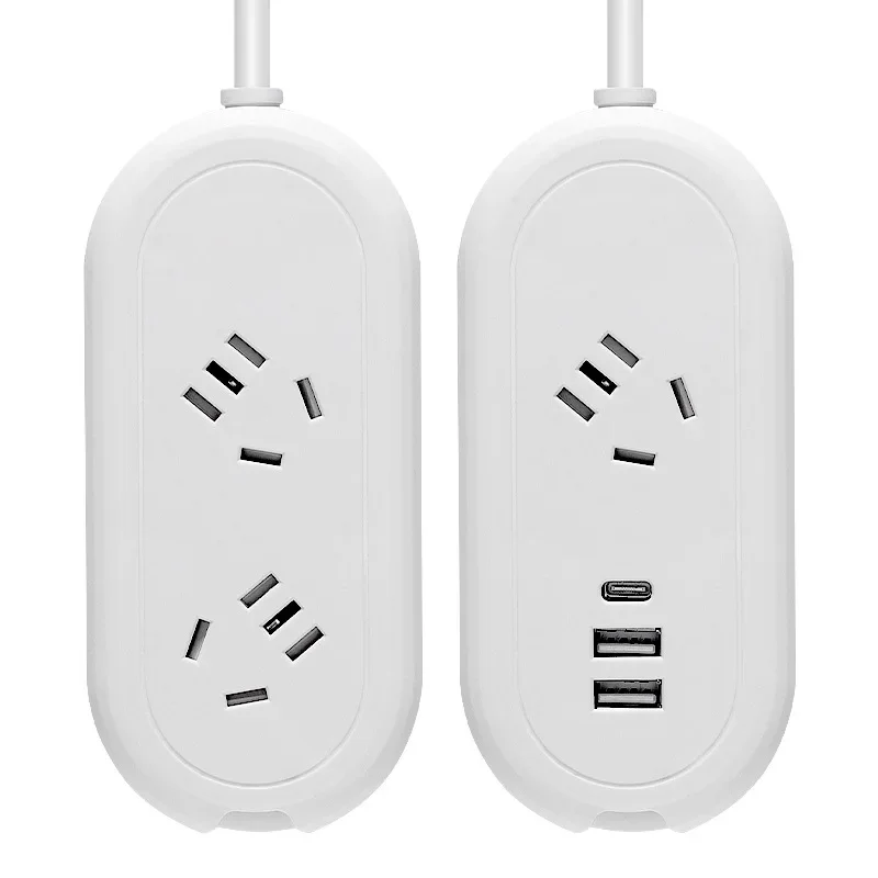 จีน AU Plug Power Strip 2 USB 1 Type-C Mini แบบพกพา 1.4M สาย 2 ช่องปลั๊กไฟฟ้าสําหรับออสเตรเลีย 1
