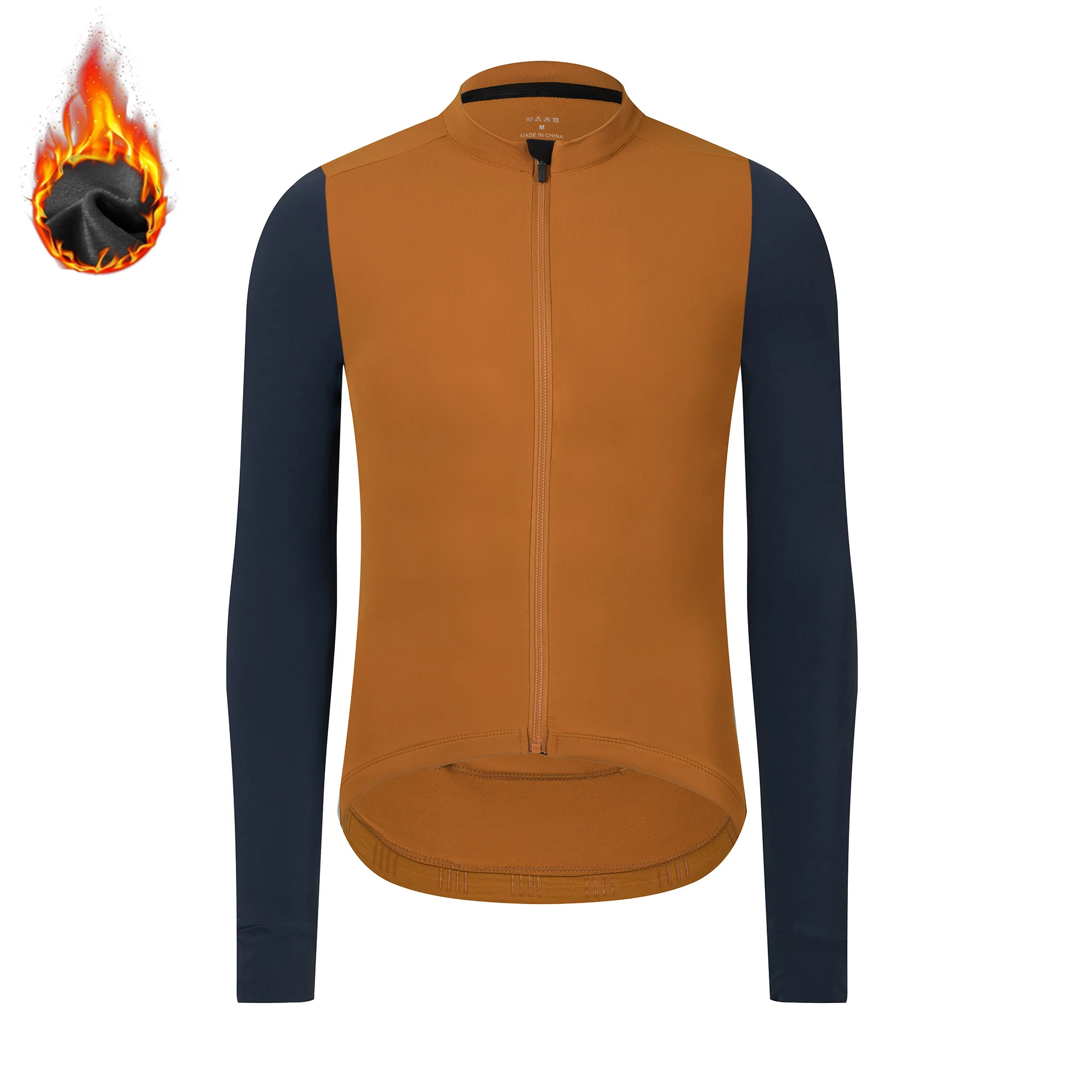 Spexcell Rsantce 2022 Winter Thermal Fleece Cycling Jersey Top MTB Bike Outdoor Men's Bicycle Clothing Long Sleeve Shirt Uniform