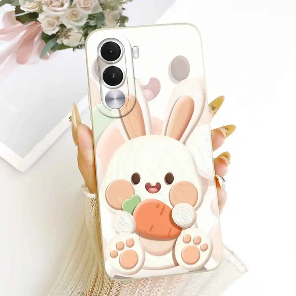 Cartoon Cat & Cute Dog Silicone Back Cover - 6.8 Premium Protective Phone Case