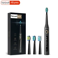 Fairywill Electric Sonic Toothbrush FW-507 USB Charge Rechargeable Adult Waterproof Electronic Tooth Brushes Replacement Heads 1