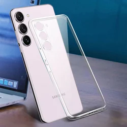 Clear Silicone Soft Case - Transparent Slim Shell Back Cover for A06S (Clear Case)