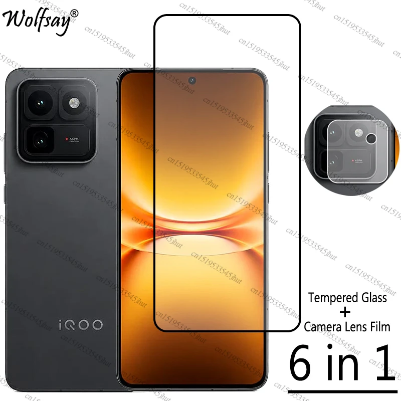 Premium Full Cover Tempered Glass Screen and Camera Lens Protector