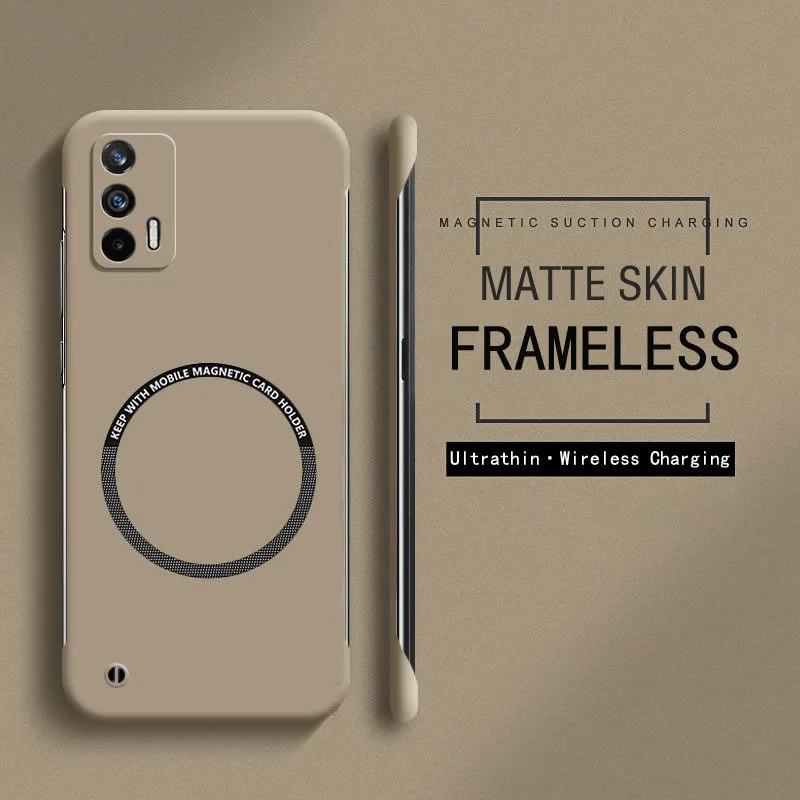 Frameless Magnetic Slim Case with Wireless Charging and Matte Finish