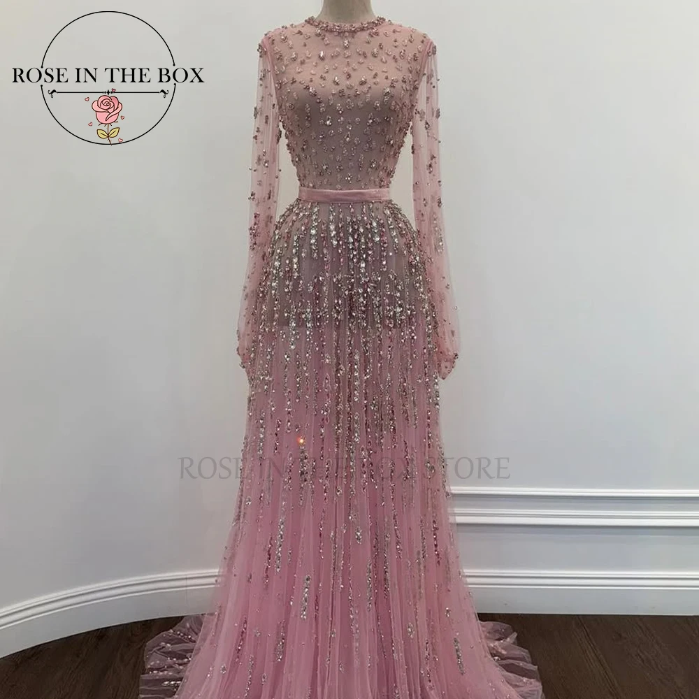 chinese dress ladies Women's Twisted Psyche Twist-Front Long Sleeve Maxi Dress in Pink main image 1