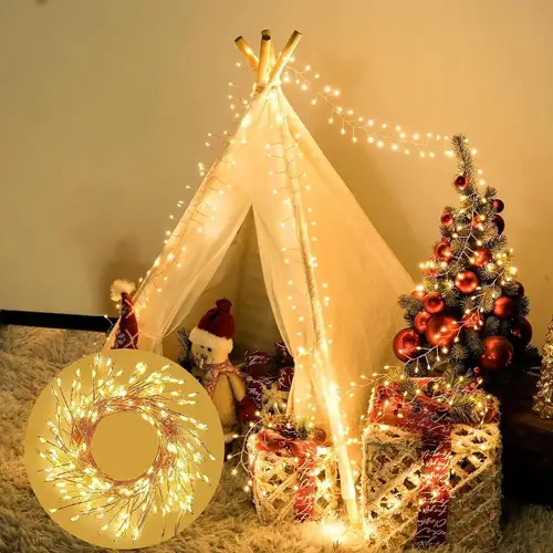 3/6/9M USB Power LED Firecracker String Lights Remote Control Garland Fairy Lights for Wedding Party Garden Christmas Decoration - Image 5