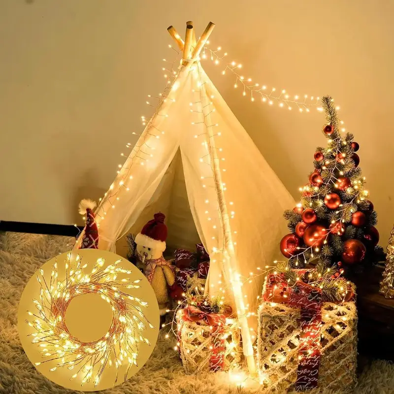 3/6/9M USB Power LED Firecracker String Lights Remote Control Garland Fairy Lights for Wedding Party Garden Christmas Decoration - Image 5