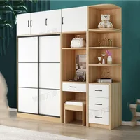Armoire de rangement moderne pour femmes, placard européen pour chambre à coucher, organisateur de garde-robe en bois, meuble Schlaf zimmer Schrankhotel 2