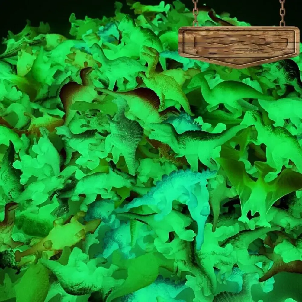 Dinosaur Glow in The Dark Dinosaur Toys Action Figure Ornament Noctilucent Luminous Colorful