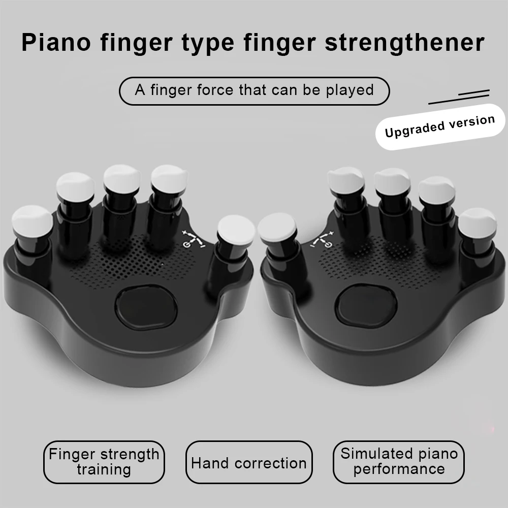 

2 шт. инструмент для коррекции осанки в форме фортепиано, инструмент для коррекции осанки с динамиком, противоскользящая кнопка, тренажер для рук